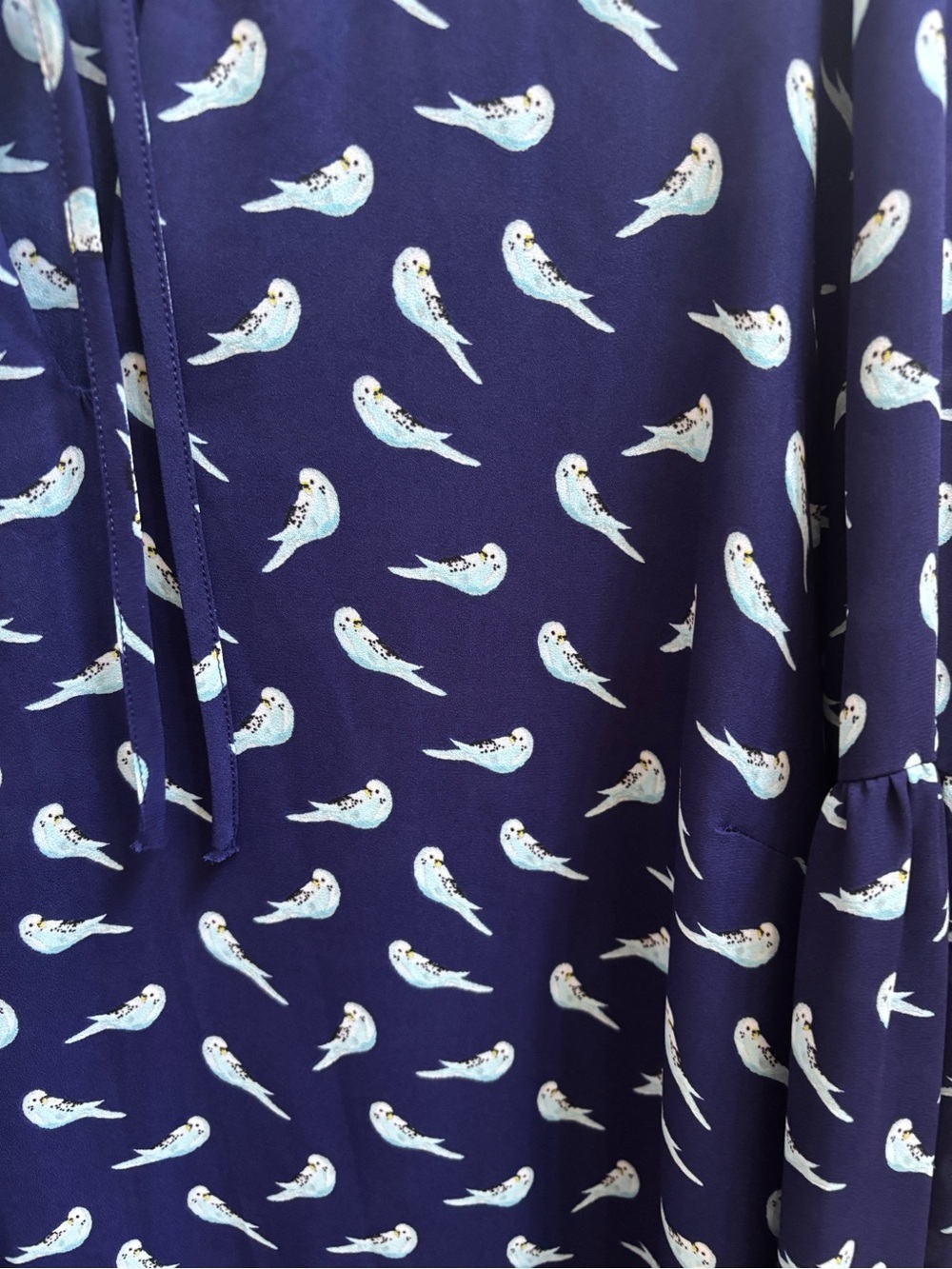ROSE + OLIVE Women's Blouse Shirt with Birds,  Size XL, EUC - Picture 3 of 6